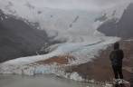 Observando o Glaciar Grande, no Parque Nacional Los Glaciares, perto de El Chaltén, na Argentina